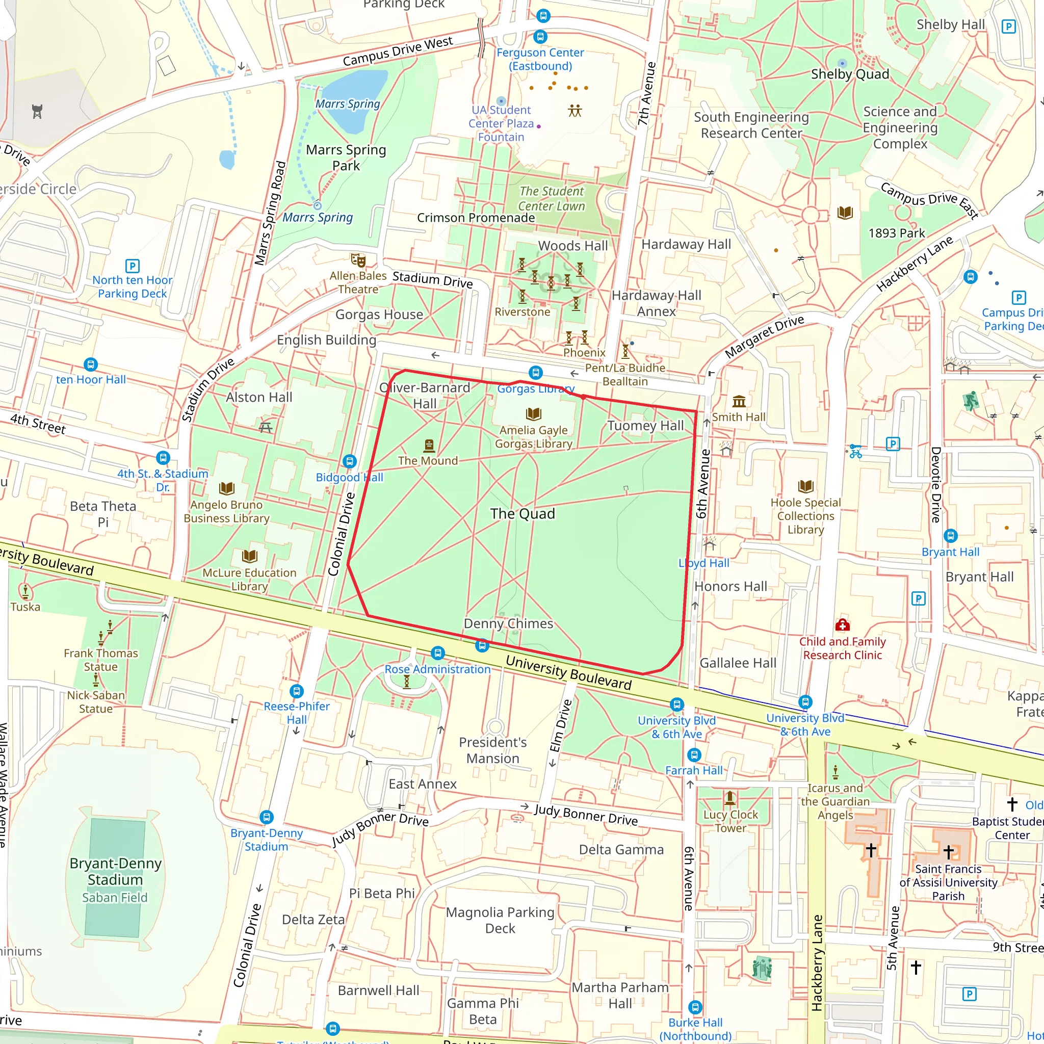 The Quad Loop mobile static map