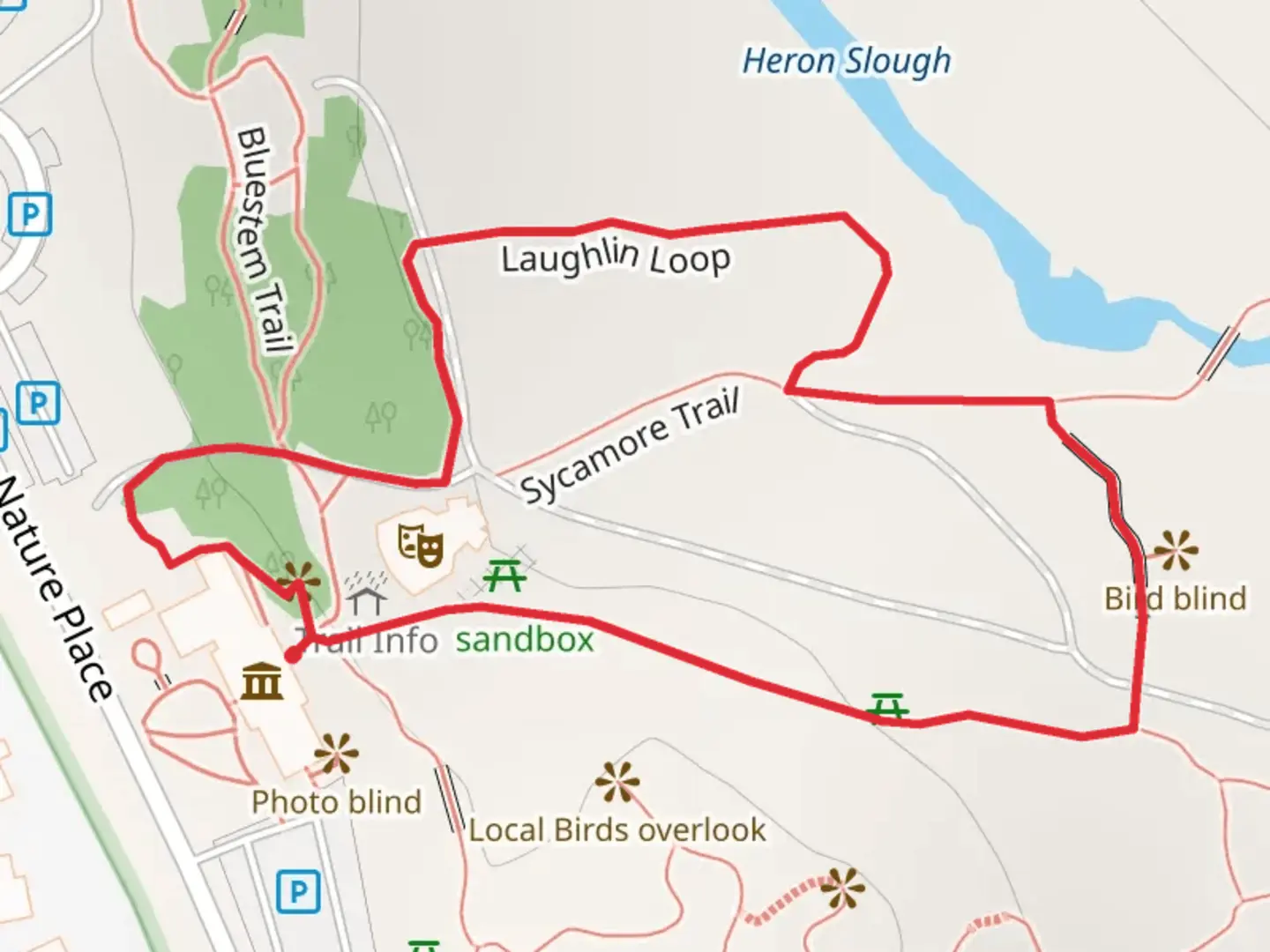 An image depicting the trail Laughlin Loop and its surrounding area.