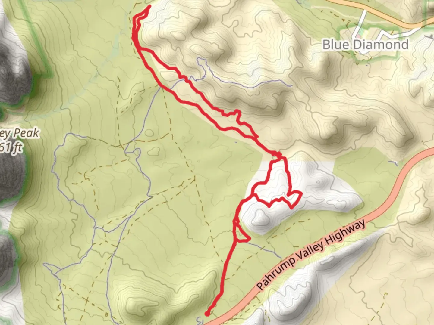 An image depicting the trail Inner Loop - Latenight, Rubber Ducky and Landmine Loop and its surrounding area.