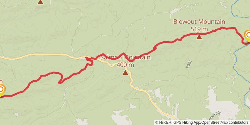 Ouachita National Recreation Trail stage 8 Map