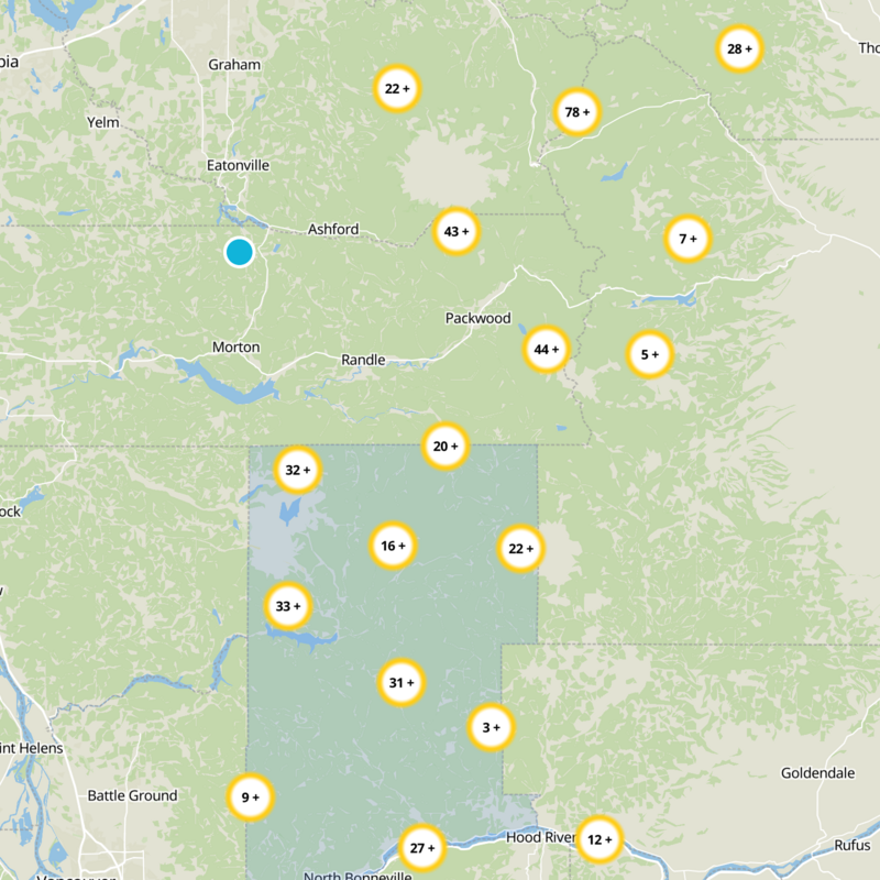 Skamania County Static Map