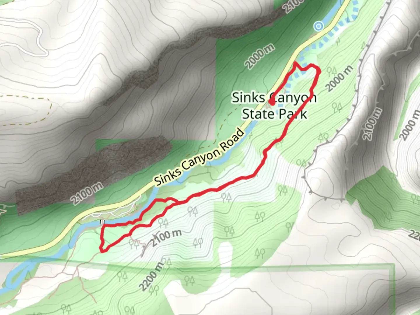 An image depicting the trail North Slope Loop Trail and its surrounding area.