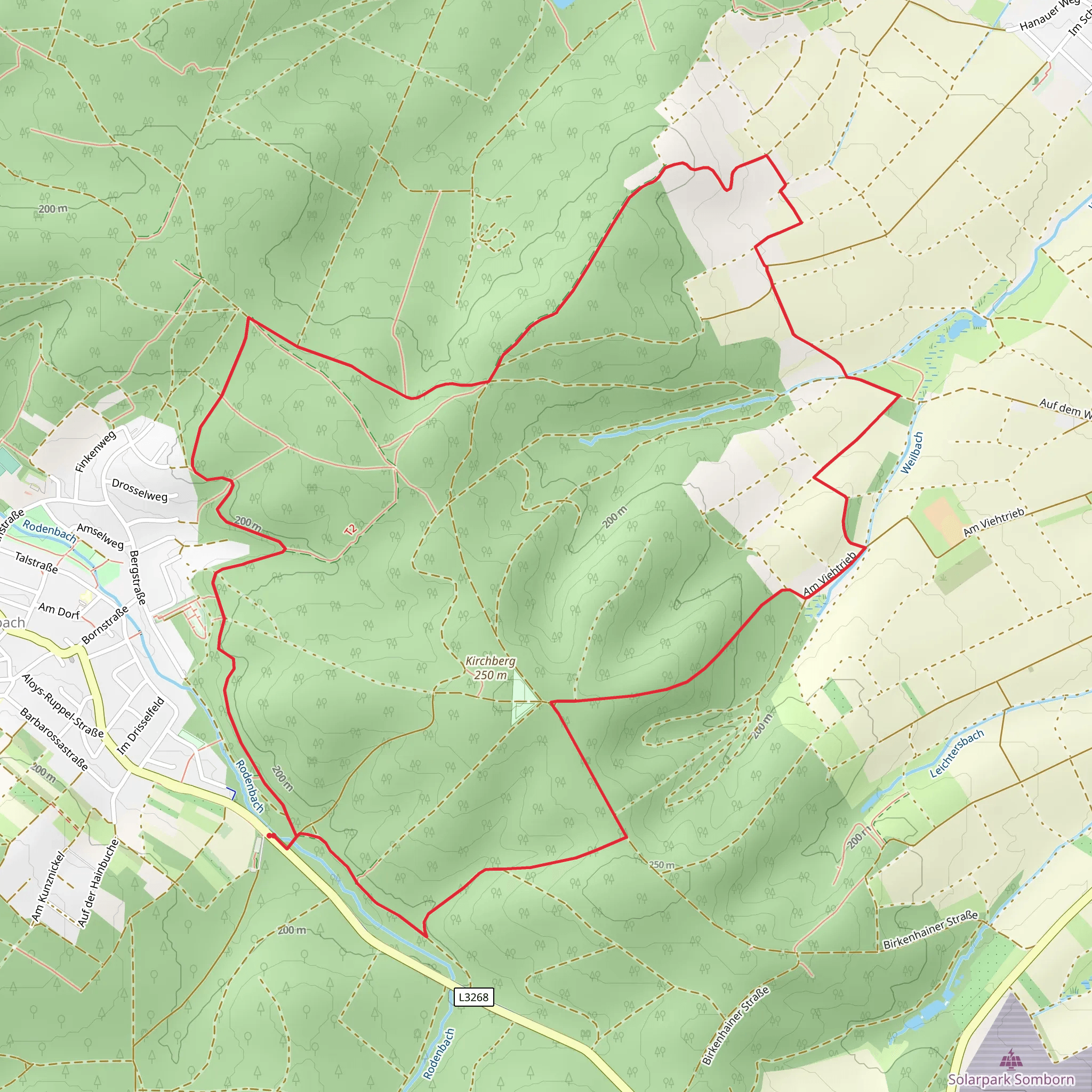 Rodenbach and Edelweissweg Loop mobile static map