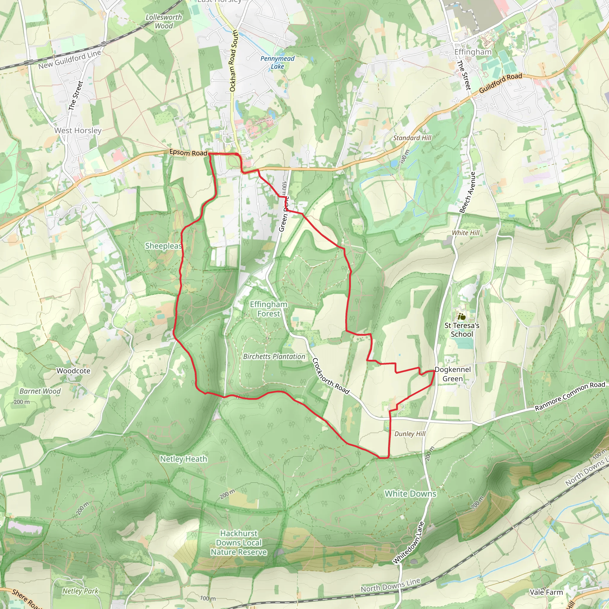 Dogkennel Green Loop mobile static map