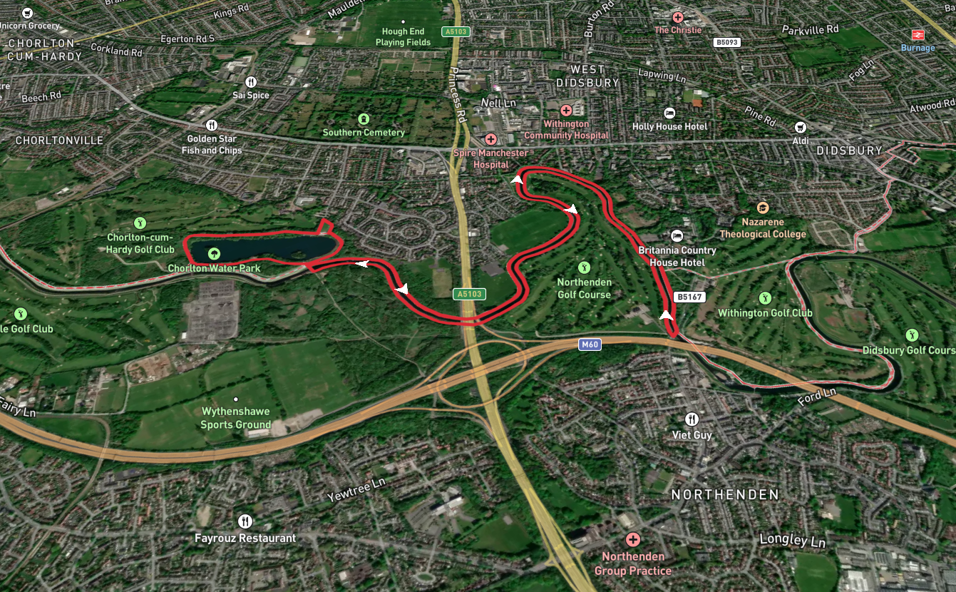 Charlton Water Park and River Mersey Loop