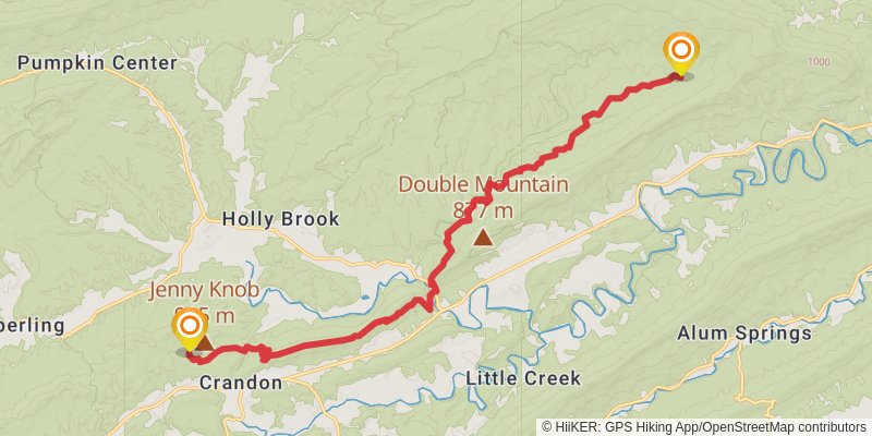 Appalachian Trail stage 64 Map