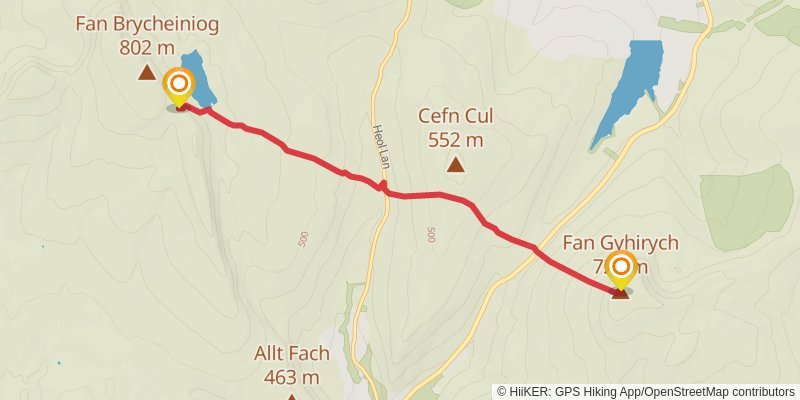 Cambrian Way alt 6 Map
