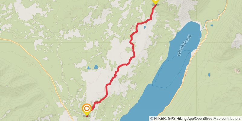 Howe Ridge Trail stage 2 Map