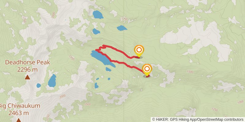 Mc Cue Ridge Trail via Chiwaukum Creek Trail stage 2 Map