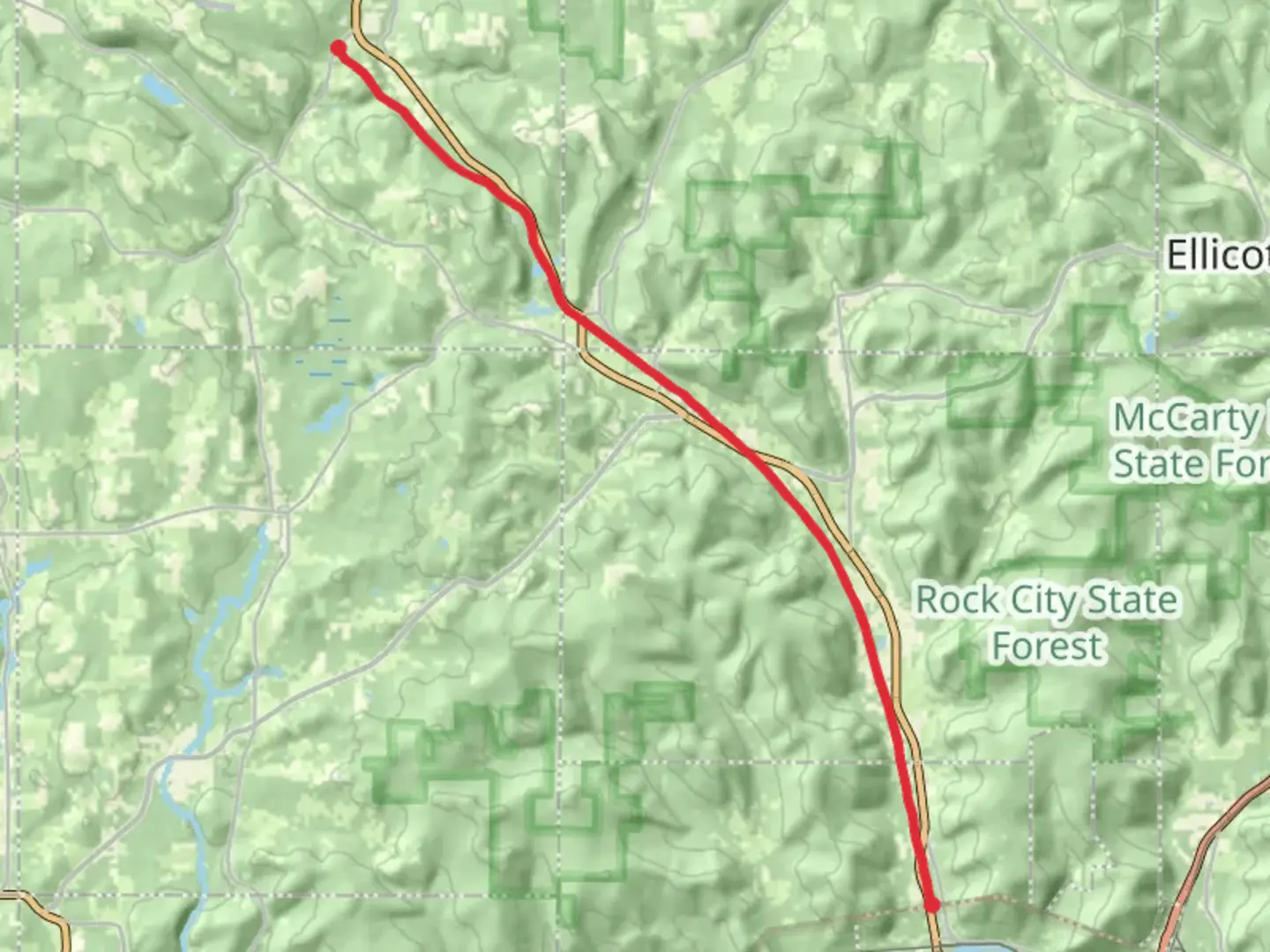 An image depicting the trail Linlyco Lake - Erie Lackawanna and its surrounding area.