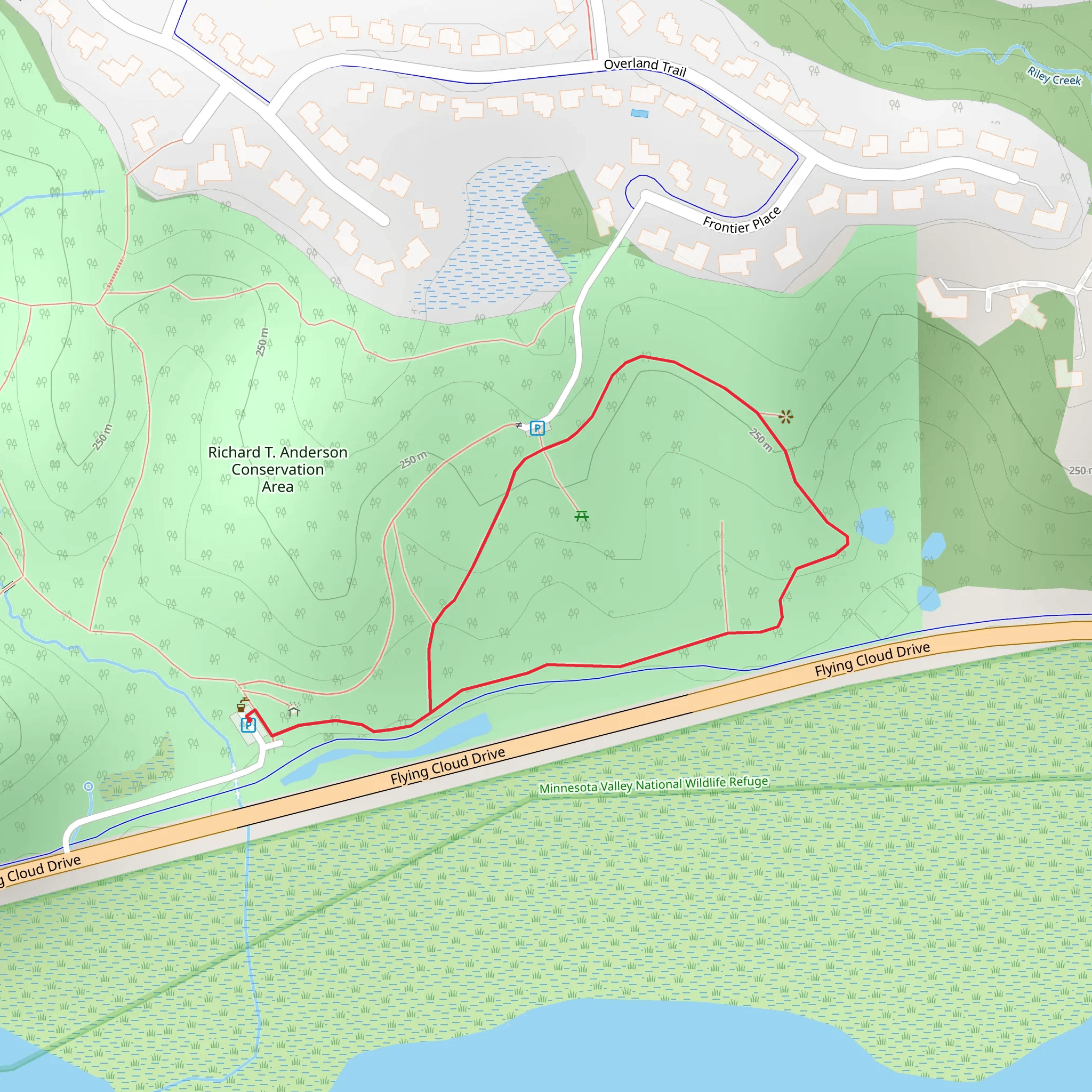 Flying Cloud Drive Loop mobile static map