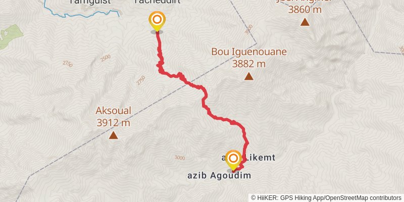 Toubkal Circuit stage 2 Map