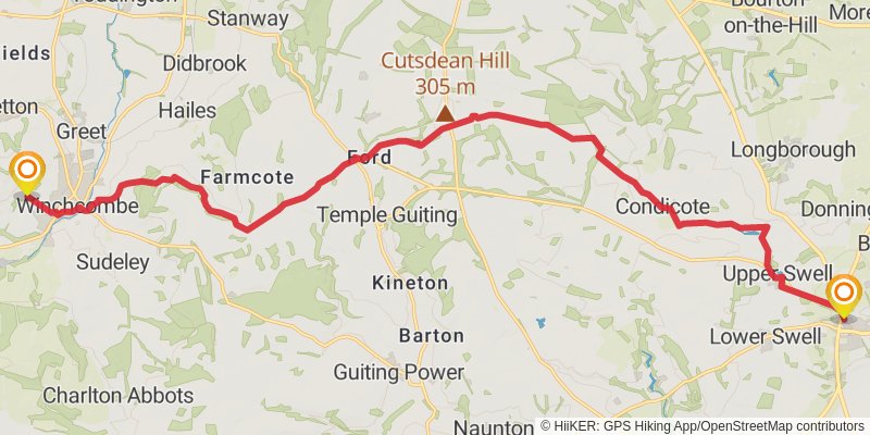 Gloucestershire Way stage 7 Map