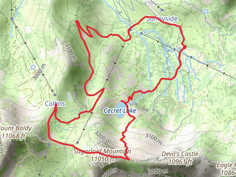 Sugerloaf Mountain and Cecret Lake Trail