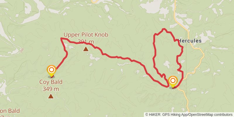 Herucles Glades Wilderness Loop stage 2 Map