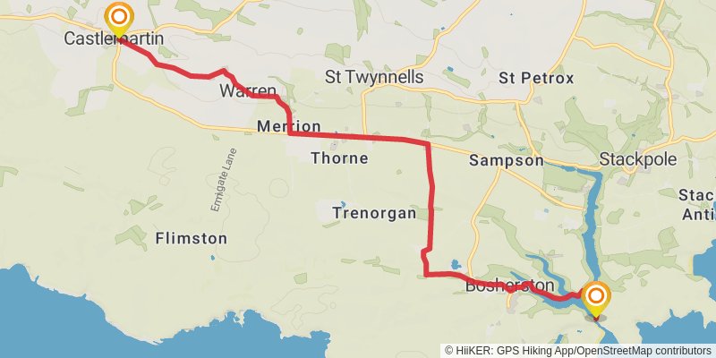 Pembrokeshire Coast Path alt 1 Map