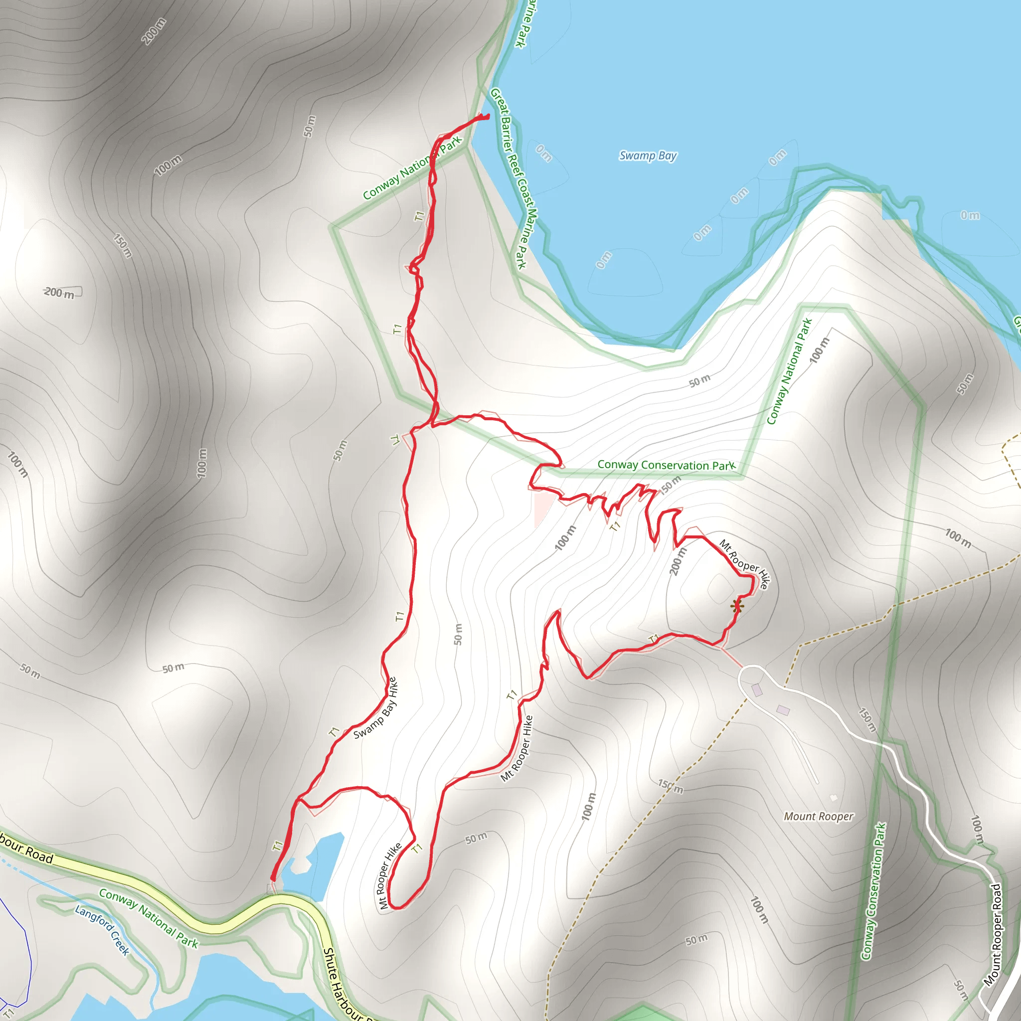Mt Roper Circuit and Swamp Bay Trail mobile static map
