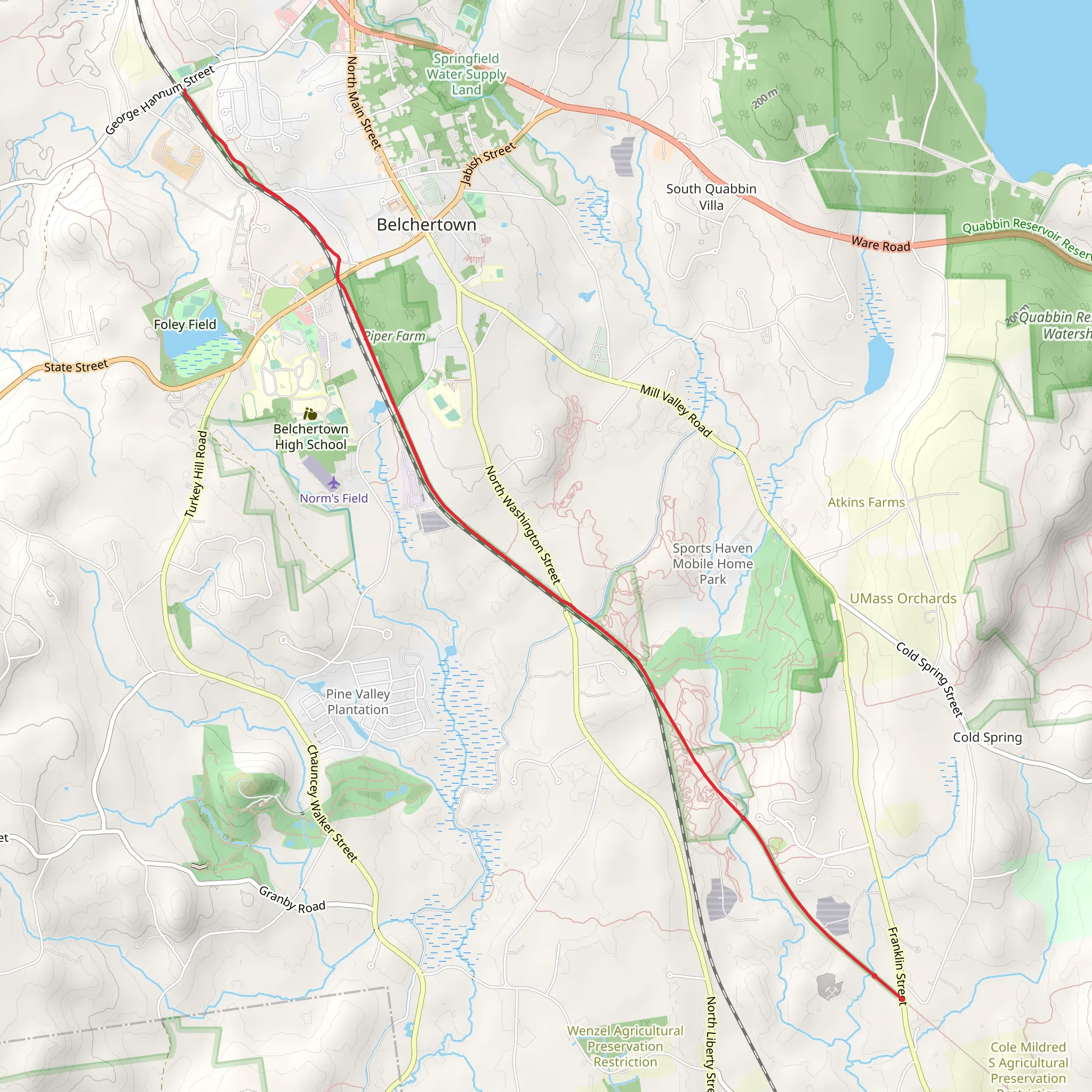 Jabish Brook mobile static map