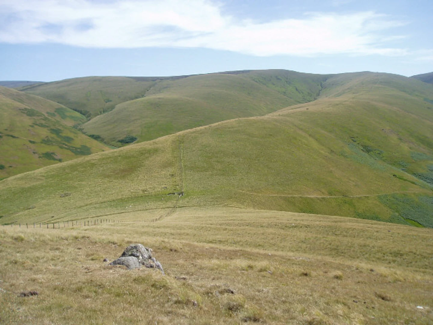 An image depicting the trail Black Hag from Kirk Yetholm and its surrounding area.