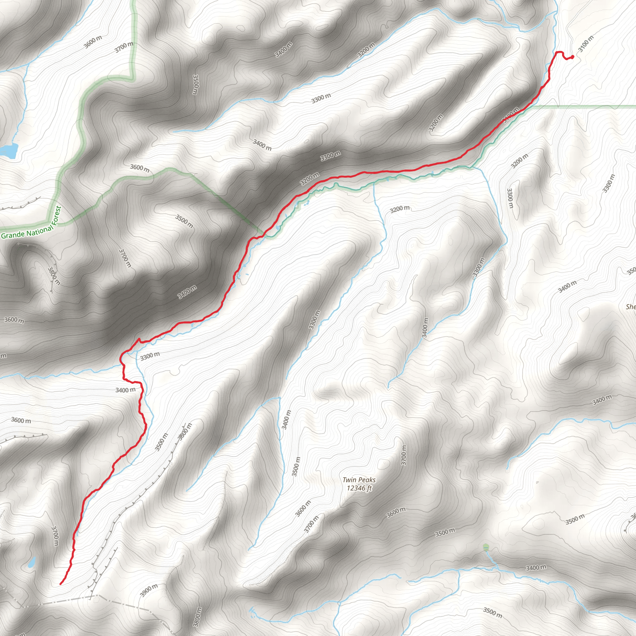 Benito Creek Trail mobile static map