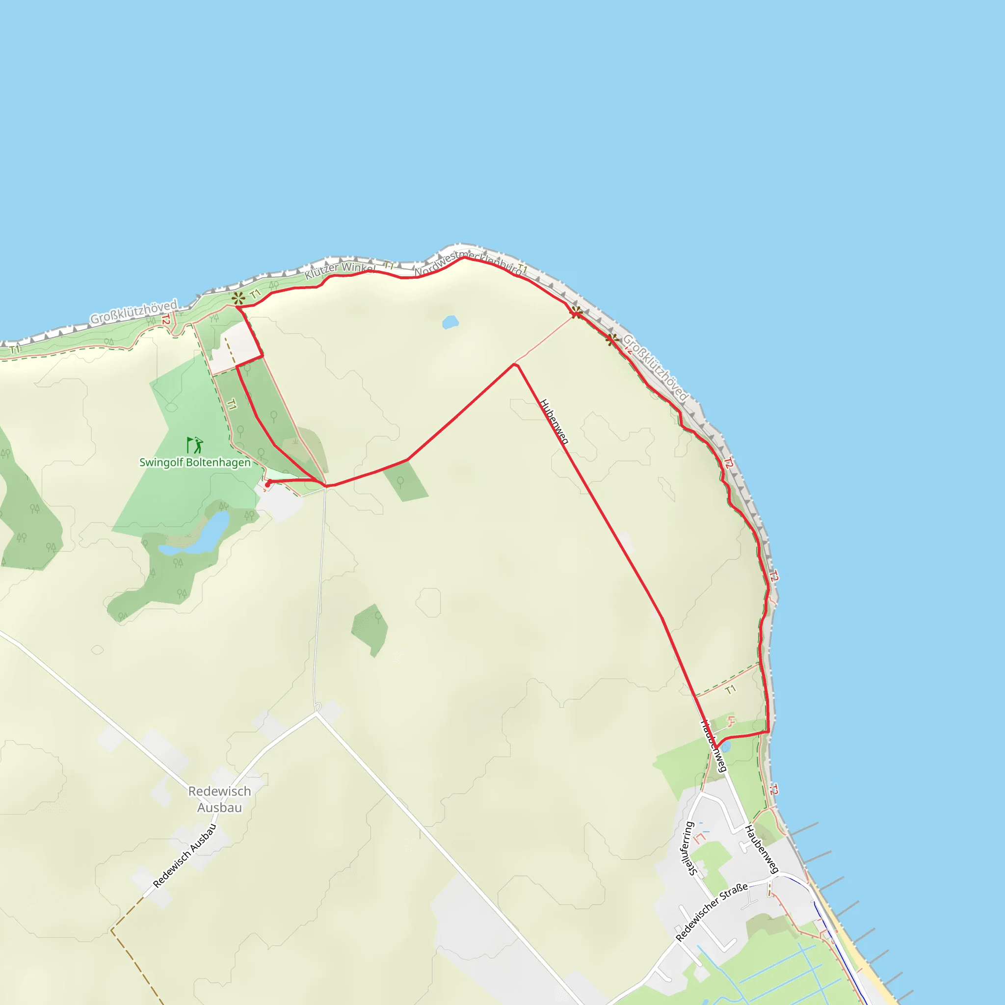 Steilküste Loop mobile static map