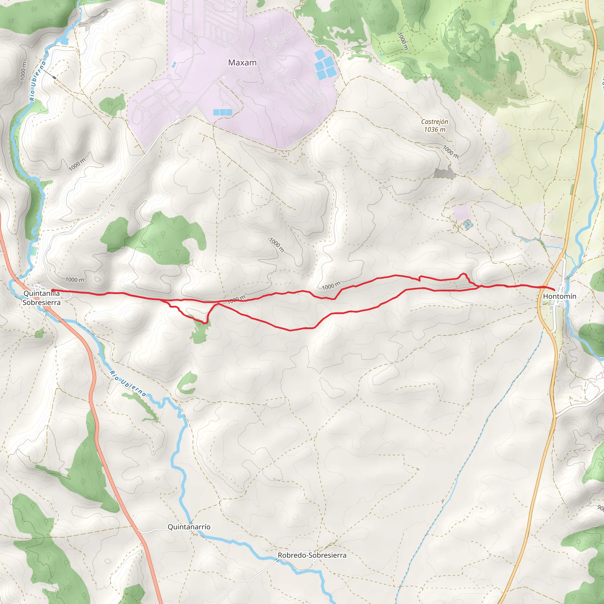 Hontomín Road PR BU 207 mobile static map