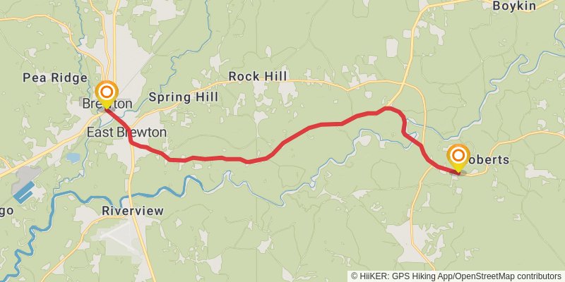 Great Eastern Trail (Incomplete) stage 2 Map