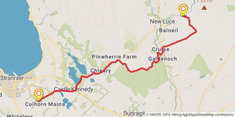 Southern Upland Way stage 2 Map