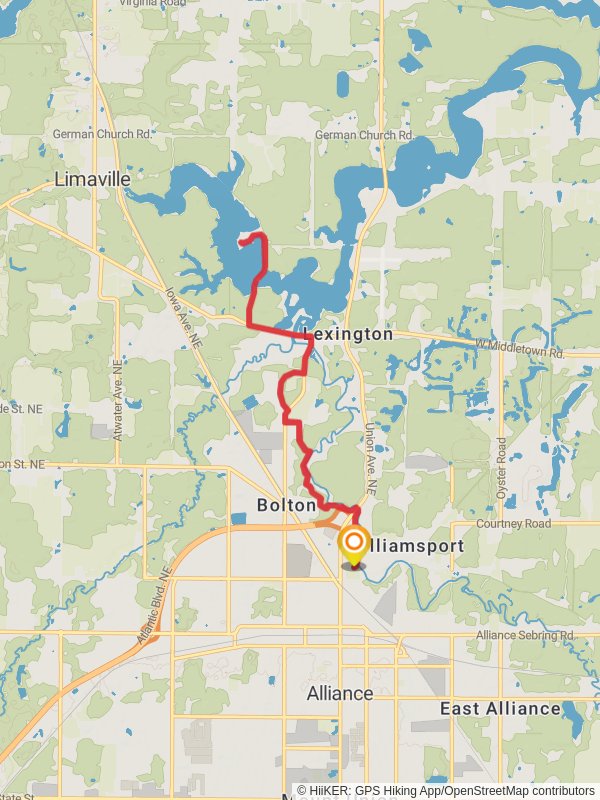 Deer Creek Reservoir via Mahoning Valley Trail