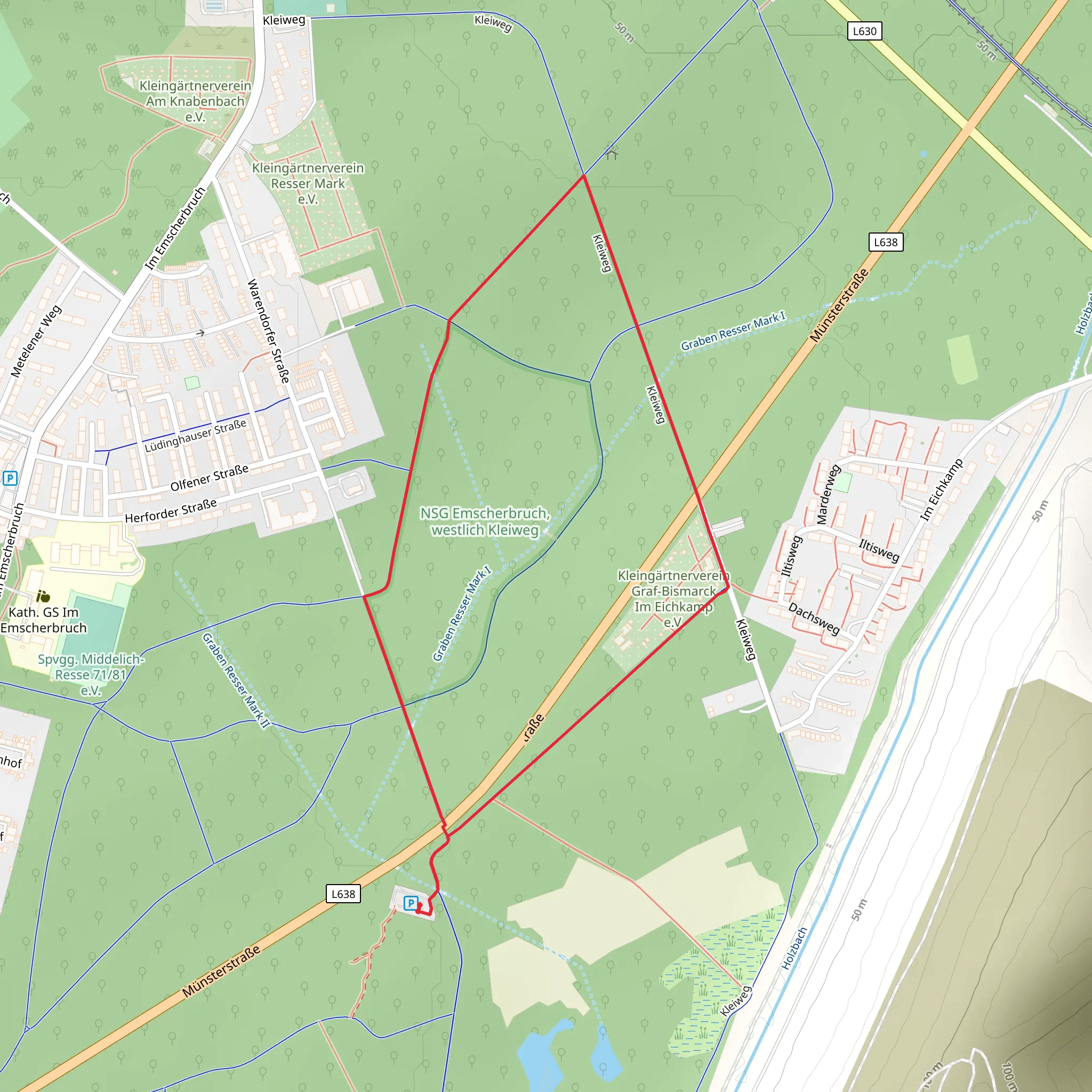 Kleiweg Loop mobile static map