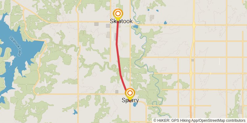 Osage Prairie Trail stage 2 Map