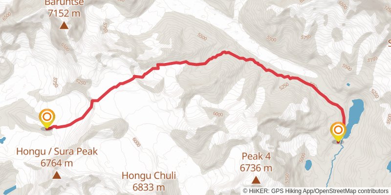 Great Himalayan Trail stage 19 Map