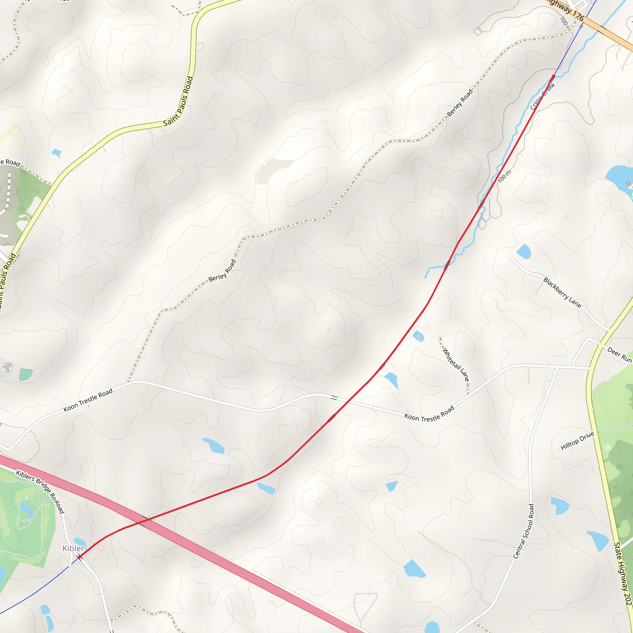 NS V Line and Palmetto Trail mobile static map