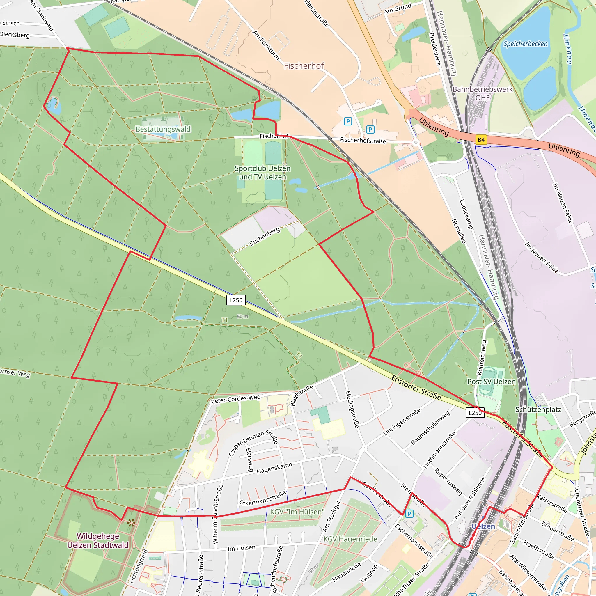 Uelzen Short Loop mobile static map