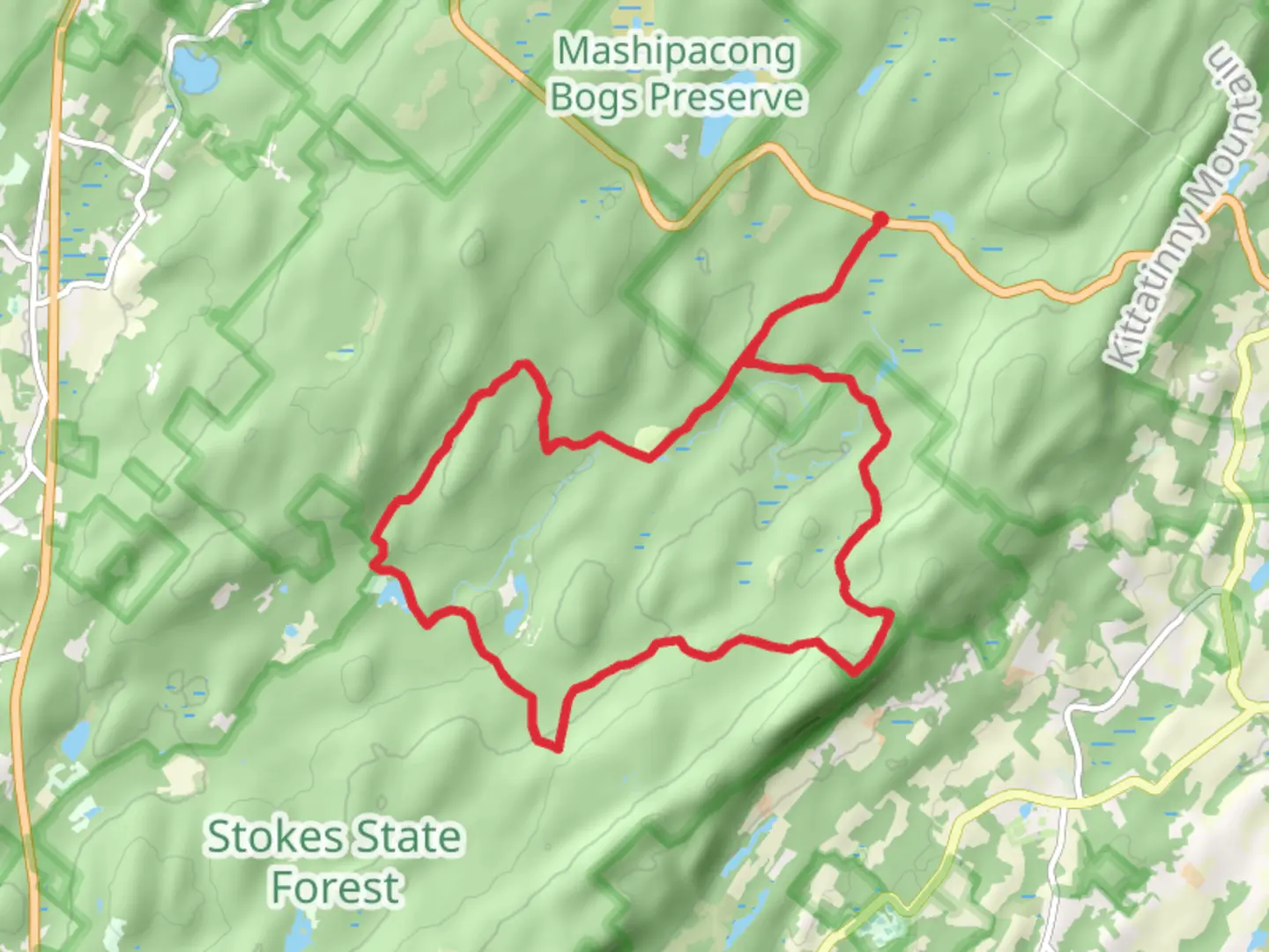 An image depicting the trail Parker, Criss and Blue Mountain Loop Trail and its surrounding area.