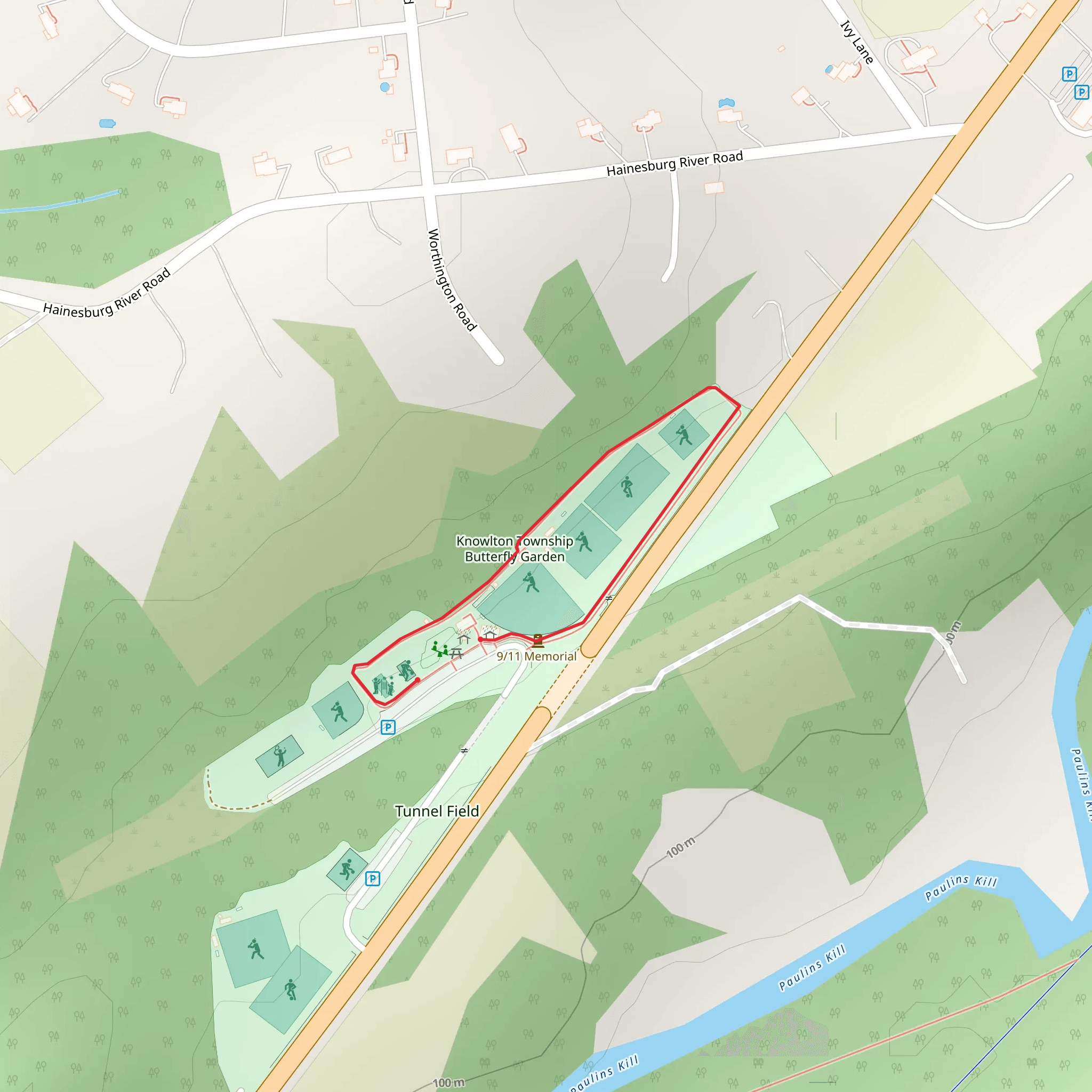 Tunnel Field Loop mobile static map