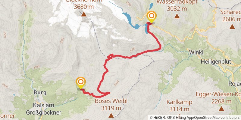 Die Glocknerrunde stage 6 Map