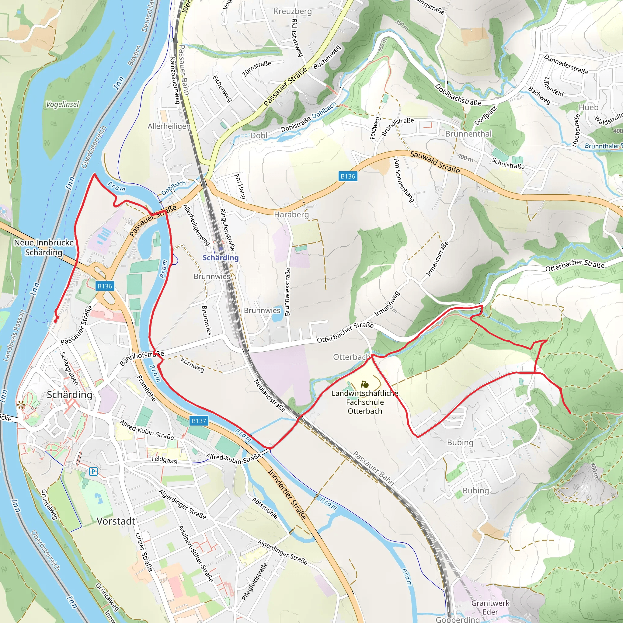 Stony Bench Hike mobile static map