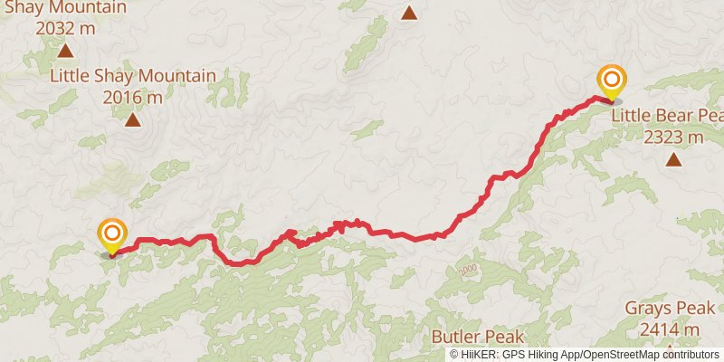 Pacific Crest Trail - California stage 27 Map