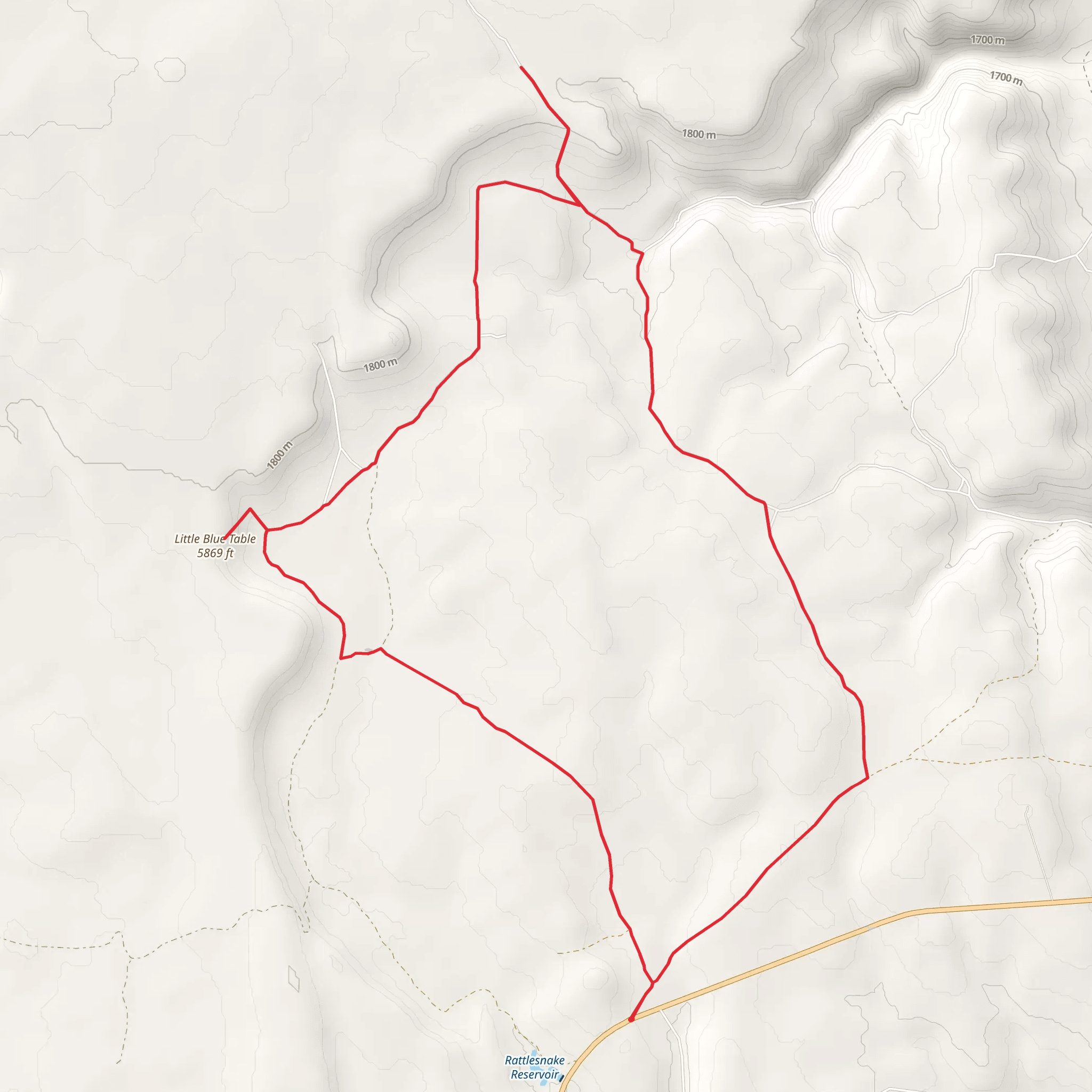 Little Blue Table Loop mobile static map