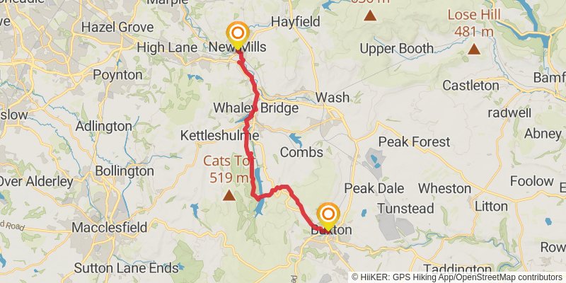 Midshires Way stage 16 Map