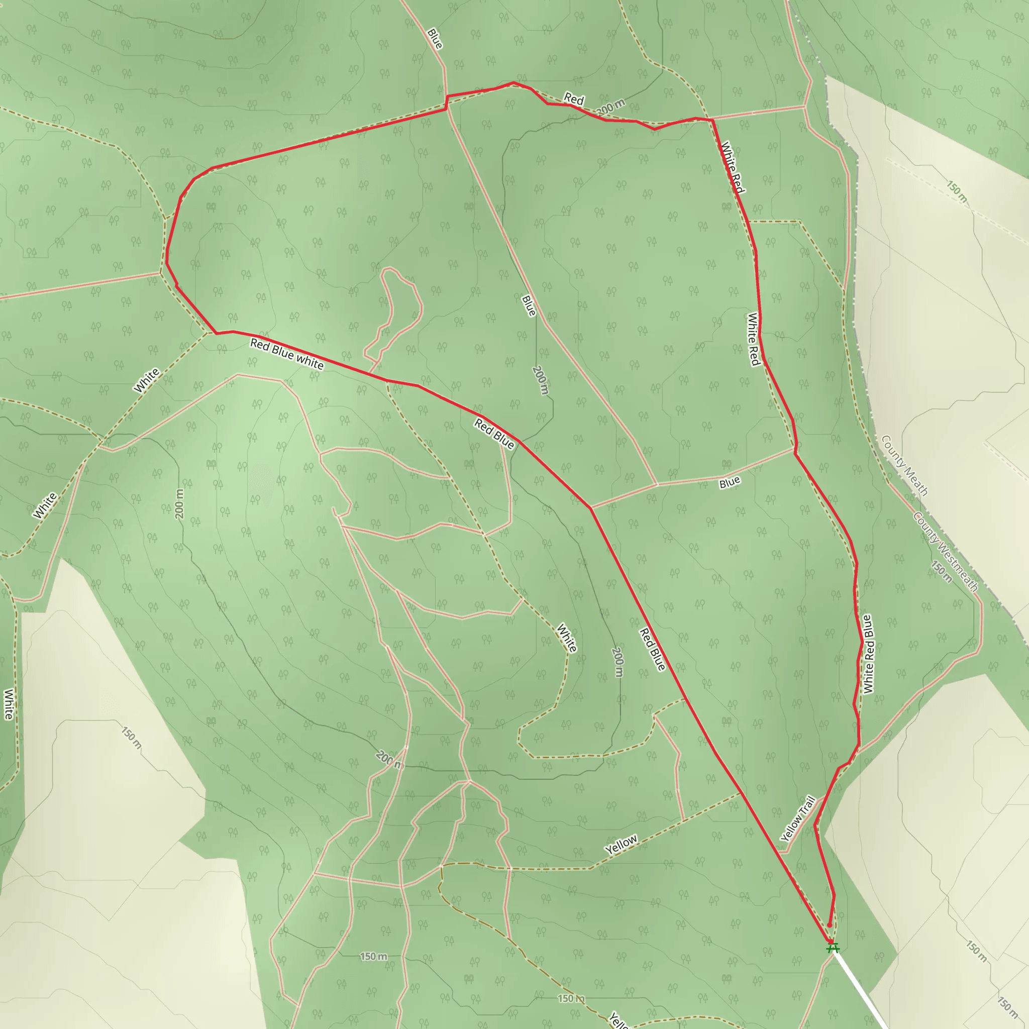 Mullaghmeen Red Walk mobile static map