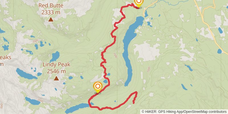 Crystal Lake Trail stage 3 Map