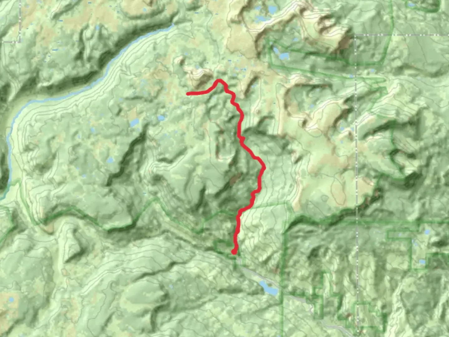 An image depicting the trail Turret Creek Trail and its surrounding area.