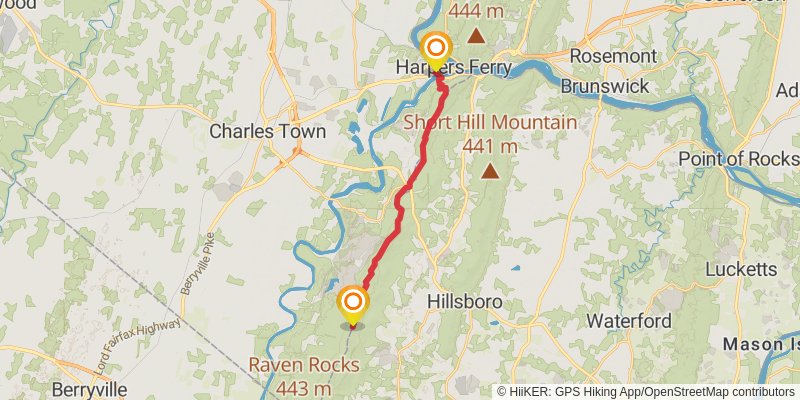 Appalachian Trail stage 104 Map