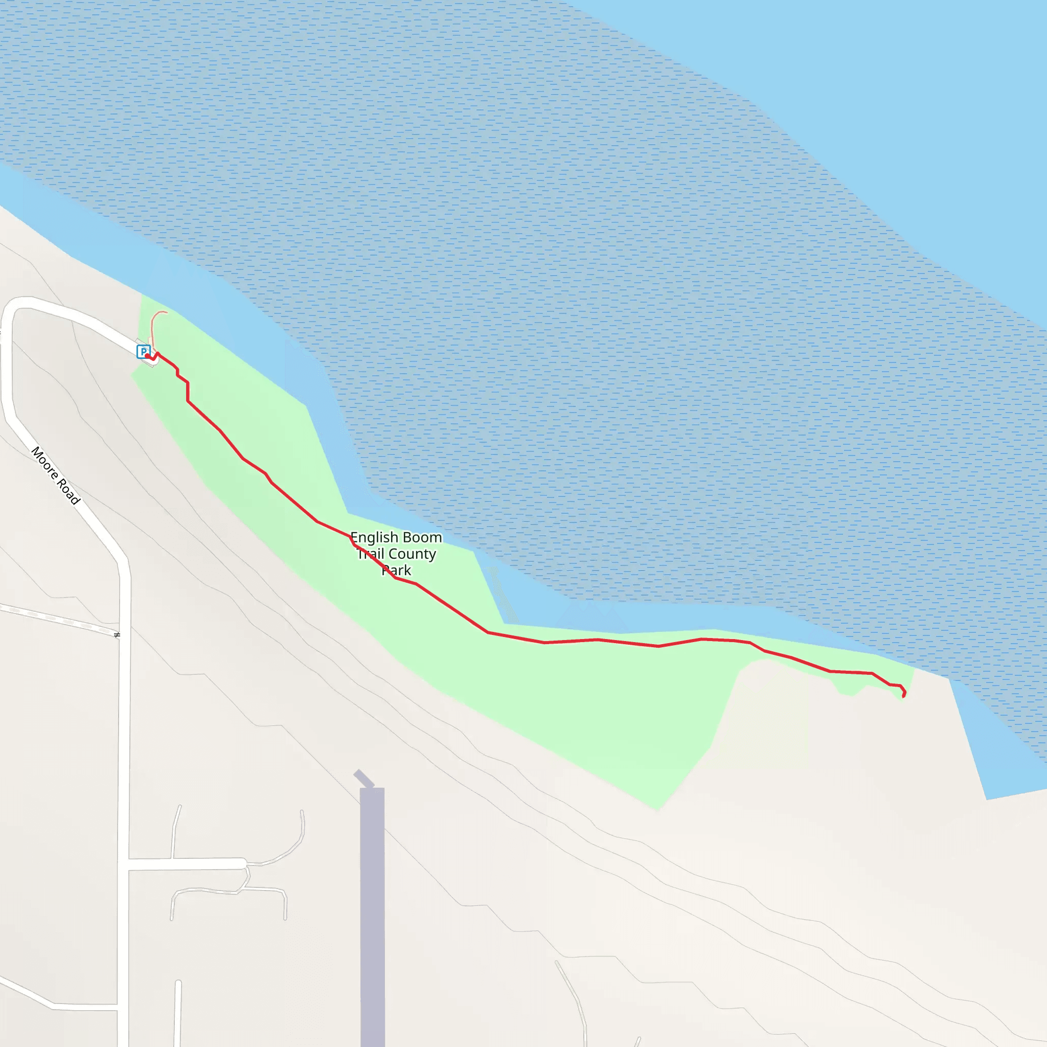 English Boom Trail County Park mobile static map