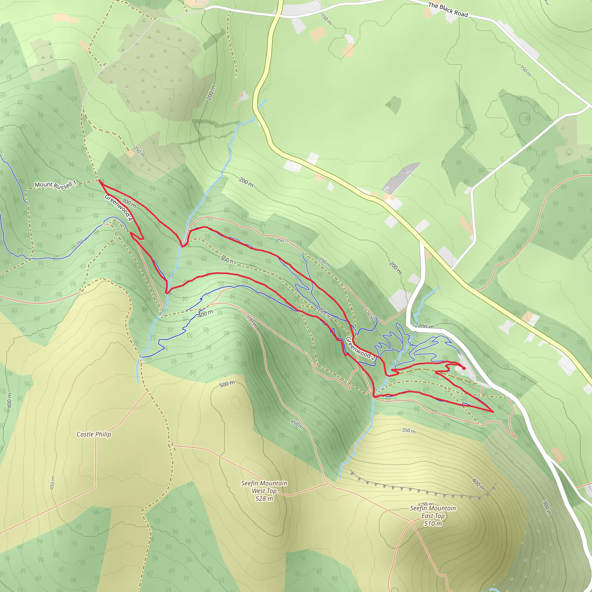 Ballyhoura - Greenwood Loop mobile static map