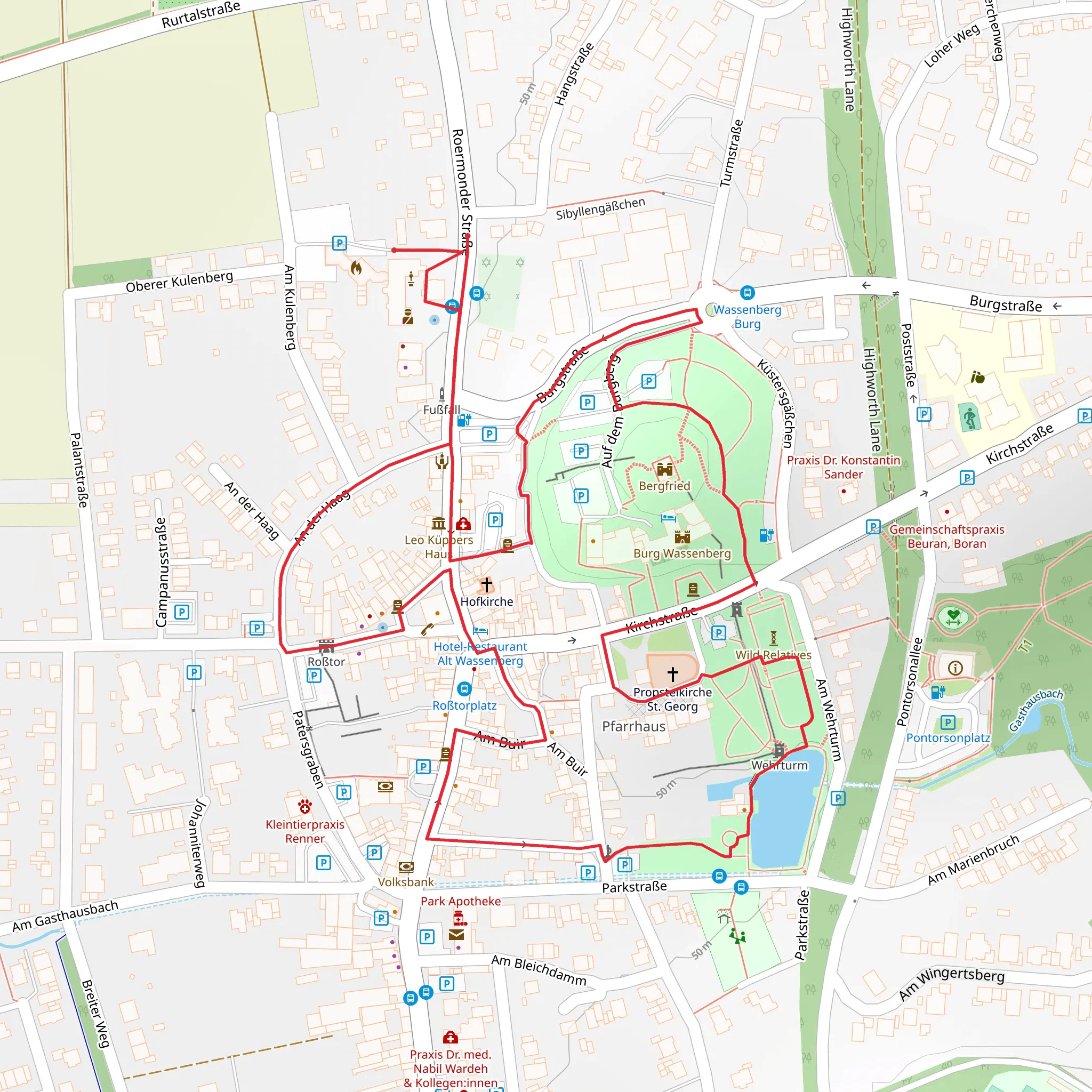 Gondelweiher Loop mobile static map