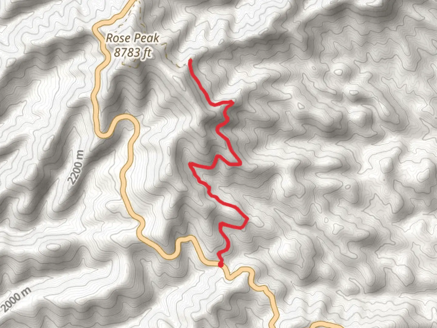 An image depicting the trail Bear Pen Springs Trail and its surrounding area.