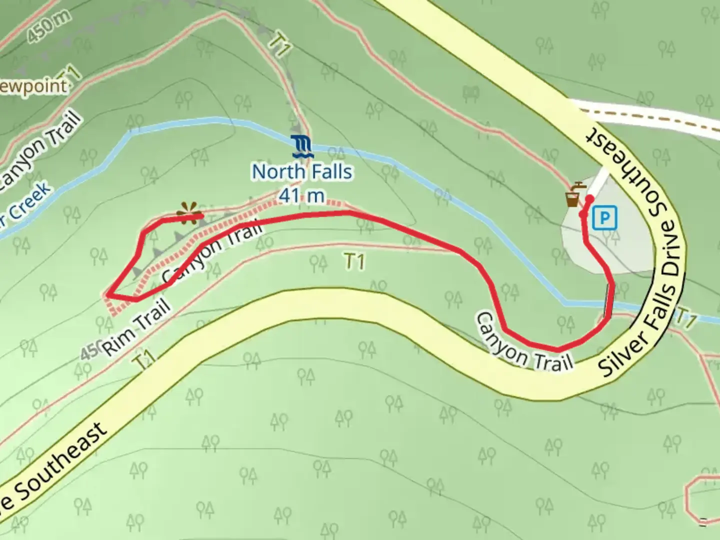 An image depicting the trail Canyon Trail and its surrounding area.